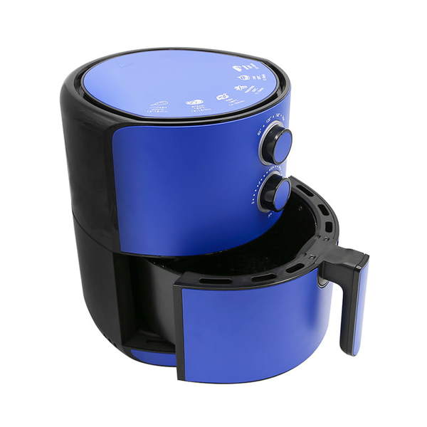 Electric Blue Double Knob Multifunction Healthy Air Fryer 5.5L Cooking