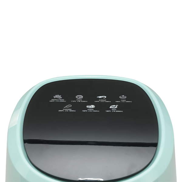 Digital Healthy Electric 4.5L Air Fryer Tiffany Blue With Customize Recipe