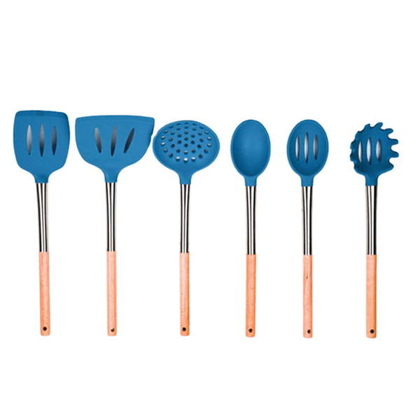 colorful silicone utensil Kitchen accessories set