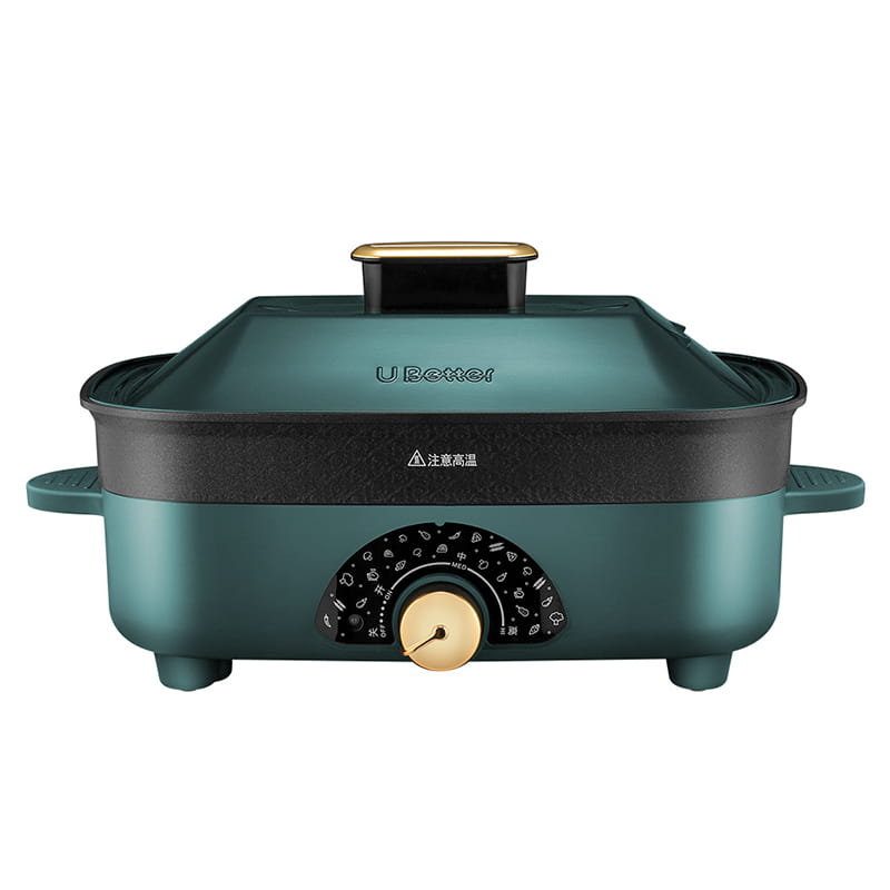 TG651 Green 5.5L Easy Cleanup Electric Skillet, Roast, Fry and Steam