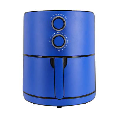 Electric Blue Double Knob Multifunction Healthy Air Fryer 5.5L Cooking